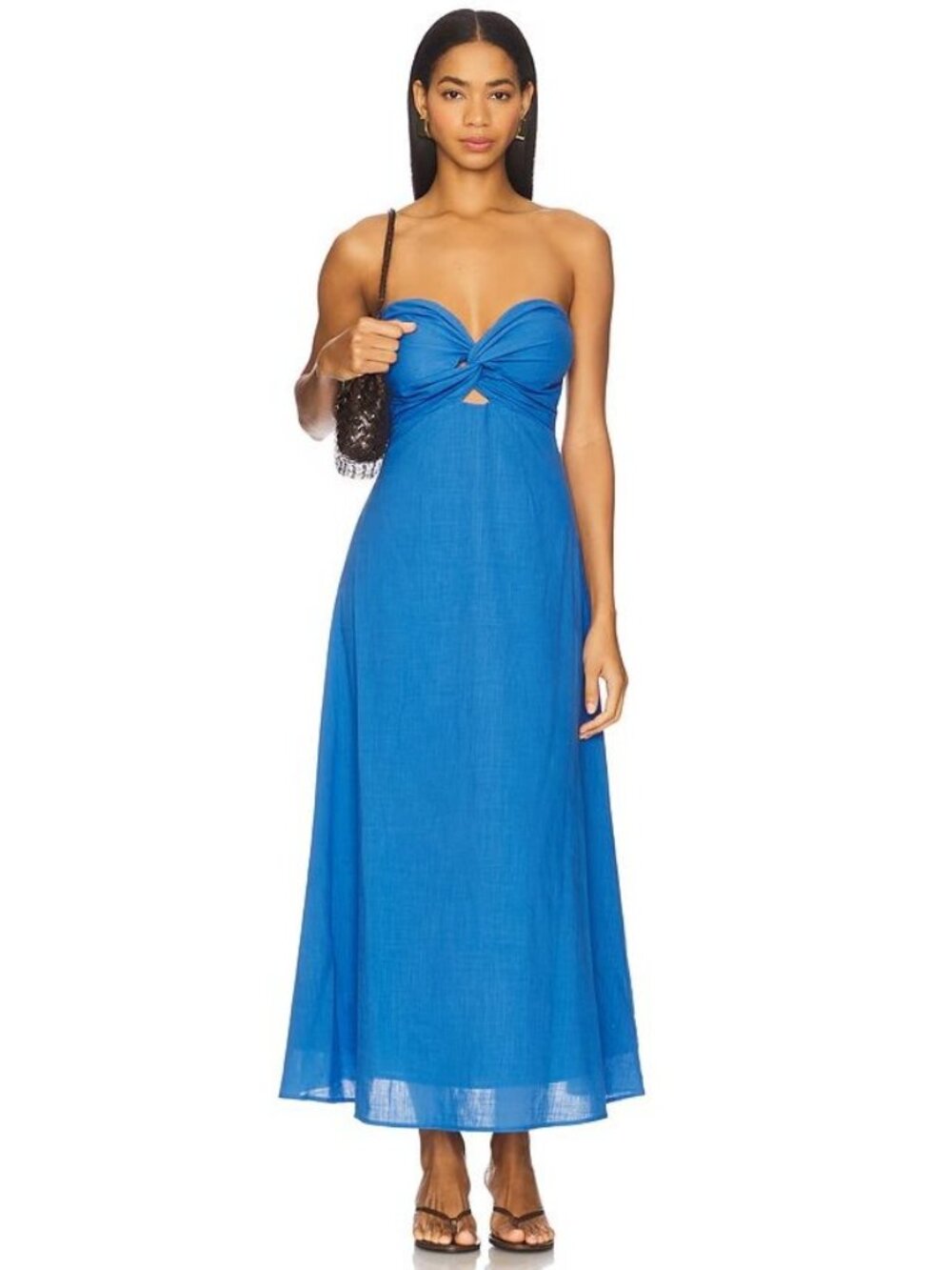 SNDYS X REVOLVE Lilly Strapless Lilly Dress Blue Size XS NWT